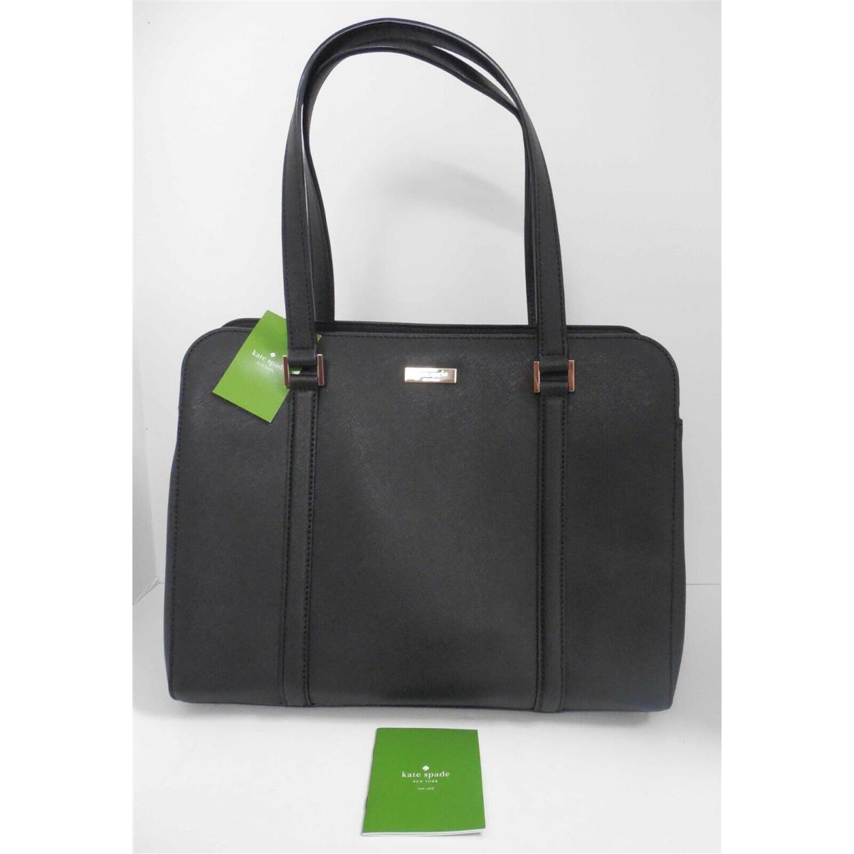 Kate Spade Bury Lane Black Saffiano Leather Large Tote Bag