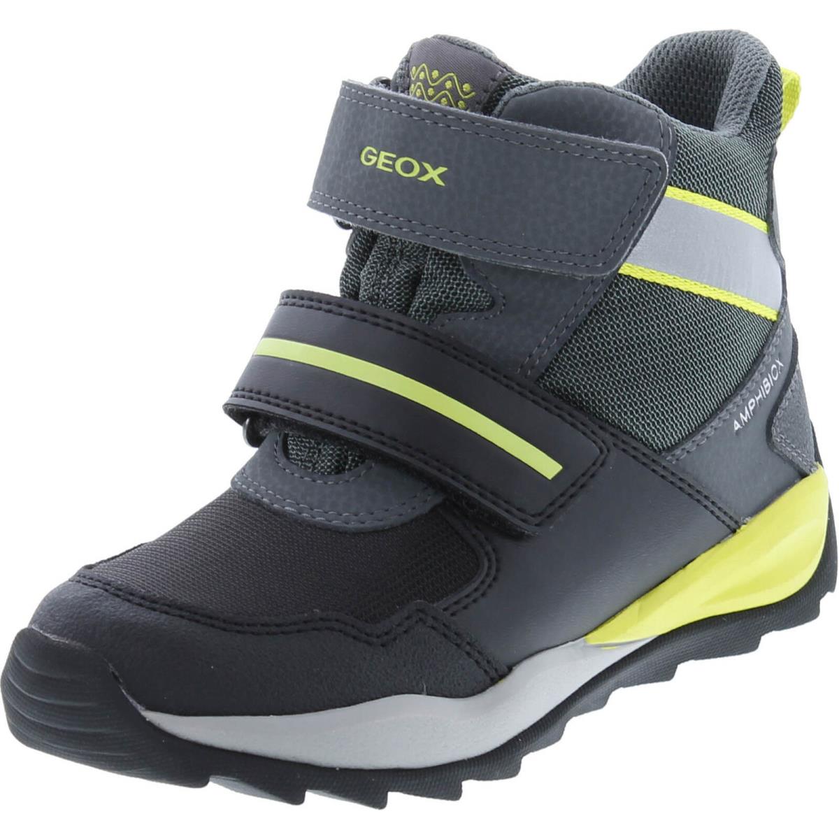 Geox Boys Junior Orizont Fashion Boots Black/Lime