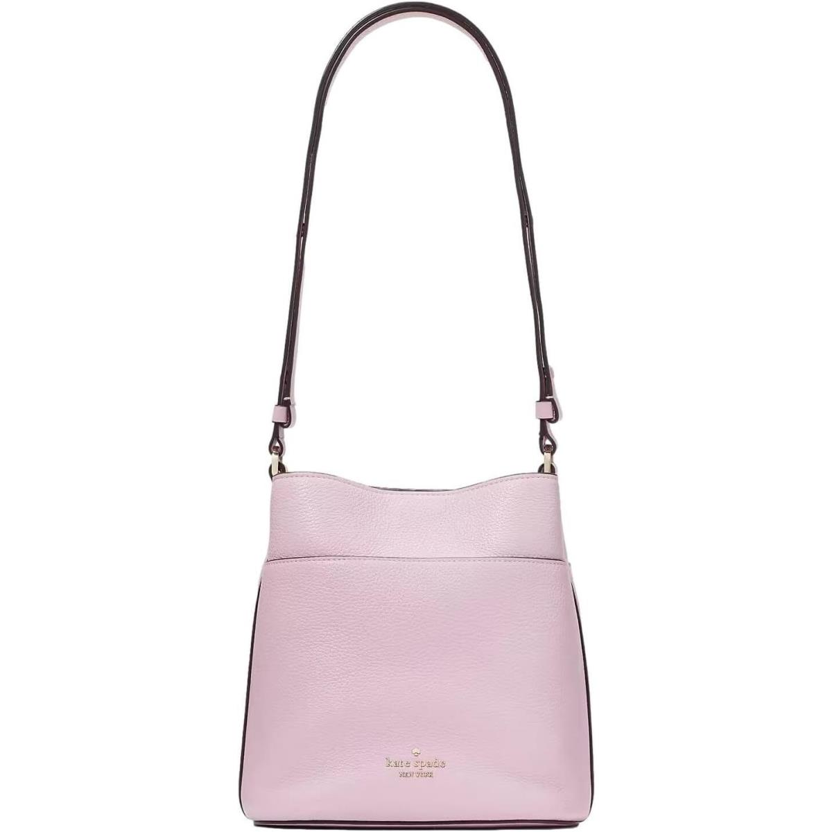 Kate Spade New York Women`s Leila Pebbled Leather Small Bucket Quartz Pink