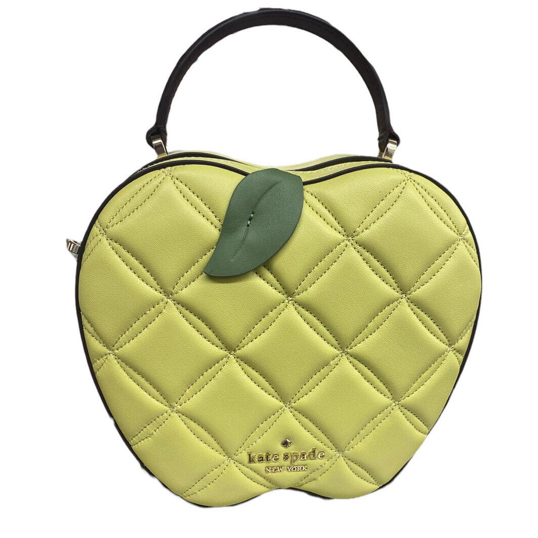 Kate Spade Honeycrisp Apple Quilted Top Handle Crossbody Bag Novelty Collect