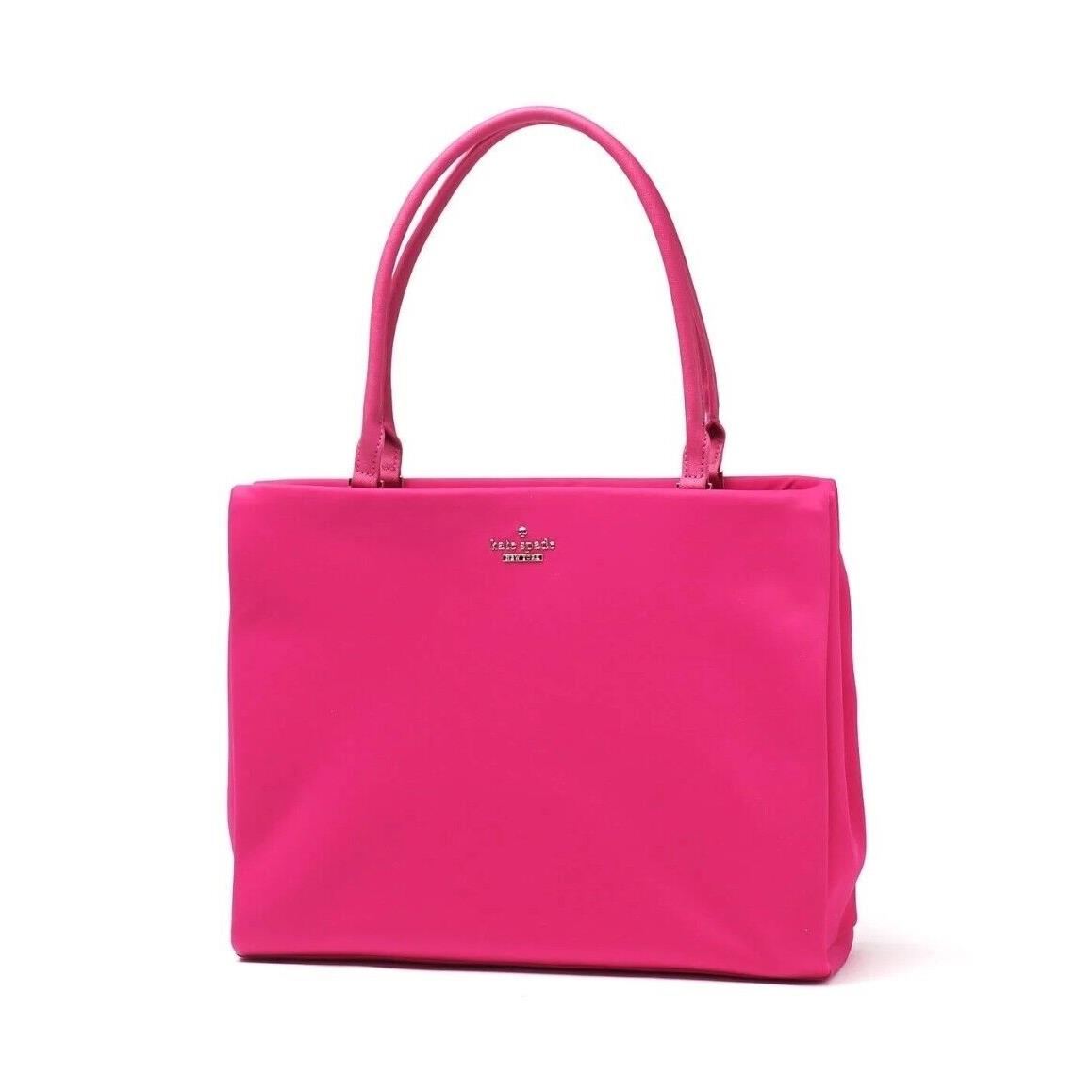 Kate Spade Classic Nylon Sweetheart Phoebe Tote Bag Hot Pink 12x8x3