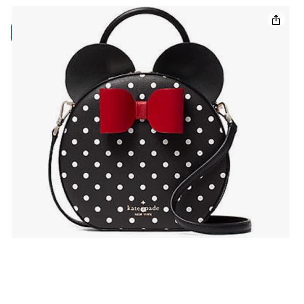 Kate Spade New York Minnie Mouse Crossbody Bag with Ears and Bow