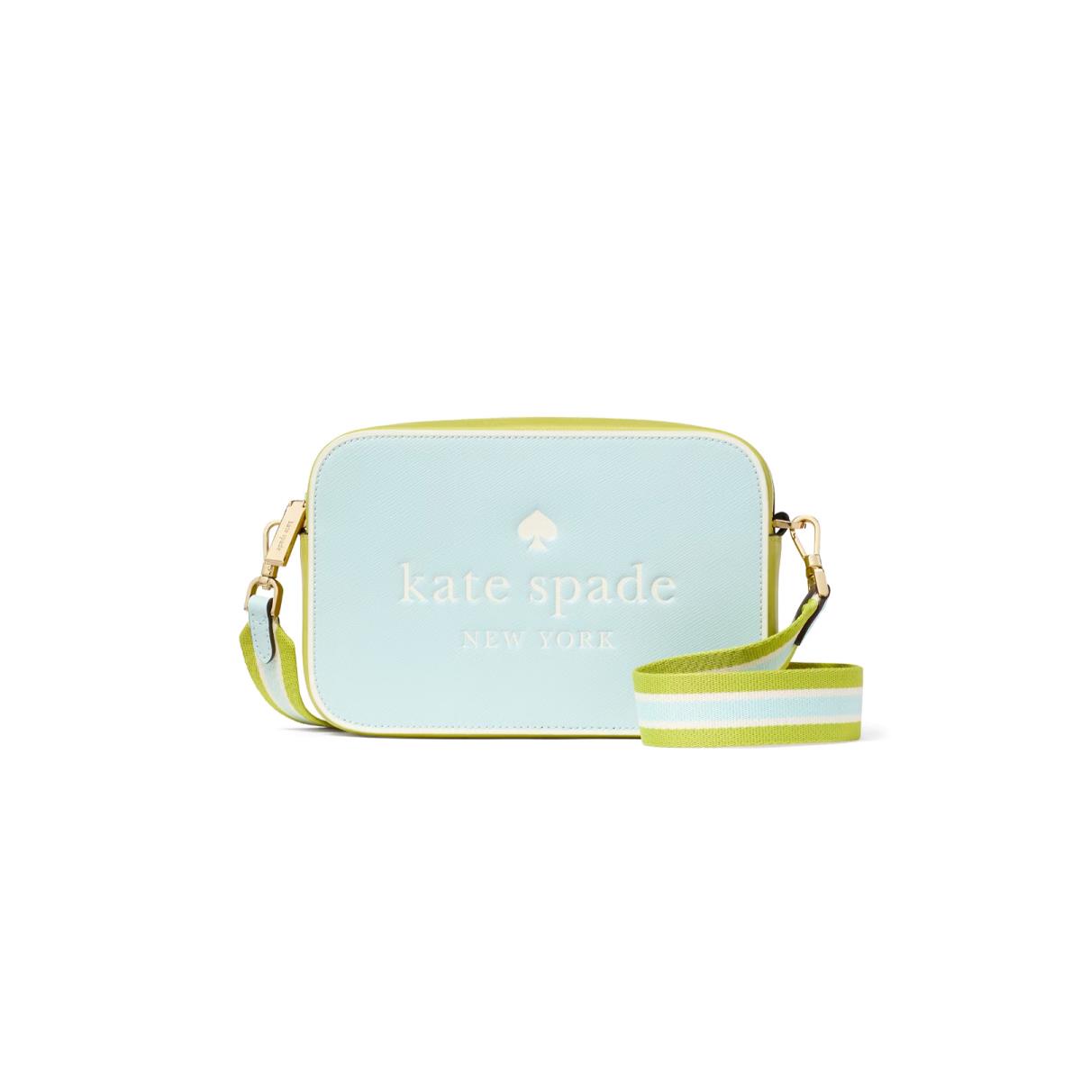 Kate Spade Oh Snap Colorblock Blue Glow Mini Camera Crossbody Bag KH756