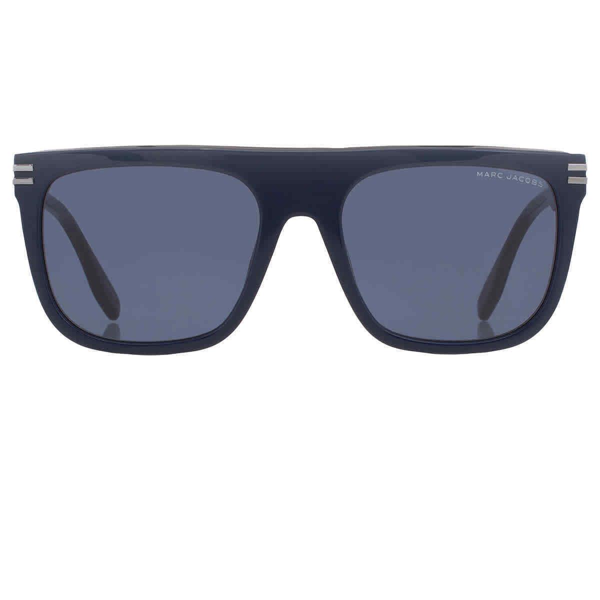 Marc Jacobs Blue Browline Men`s Sunglasses Marc 586/S 0PJP/KU 56 Marc 586/S