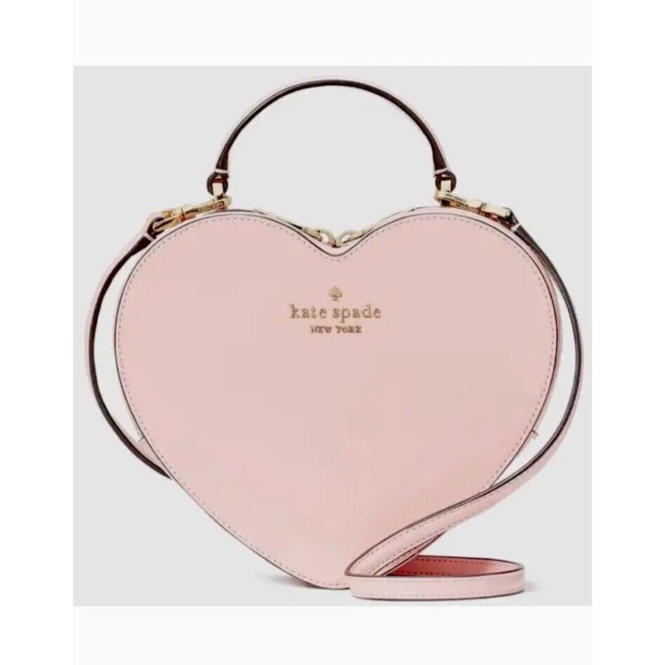 Limited Kate Spade New York Love Shack Heart Leather Crossbody in Pink