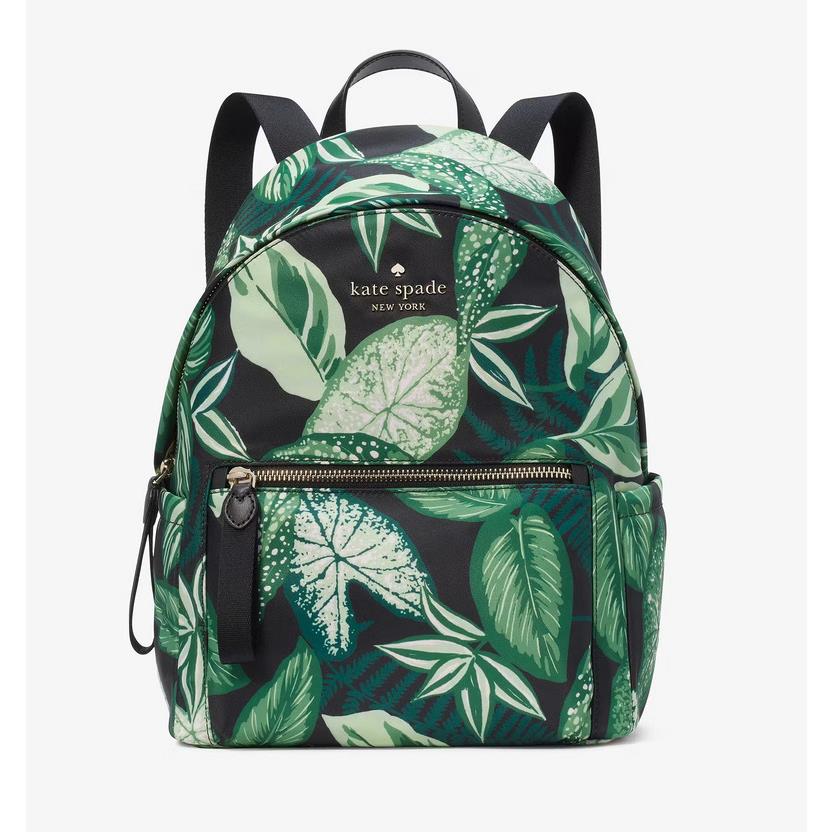 Kate Spade Chelsea Medium Nylon Backpack - Fern Foliage KH414