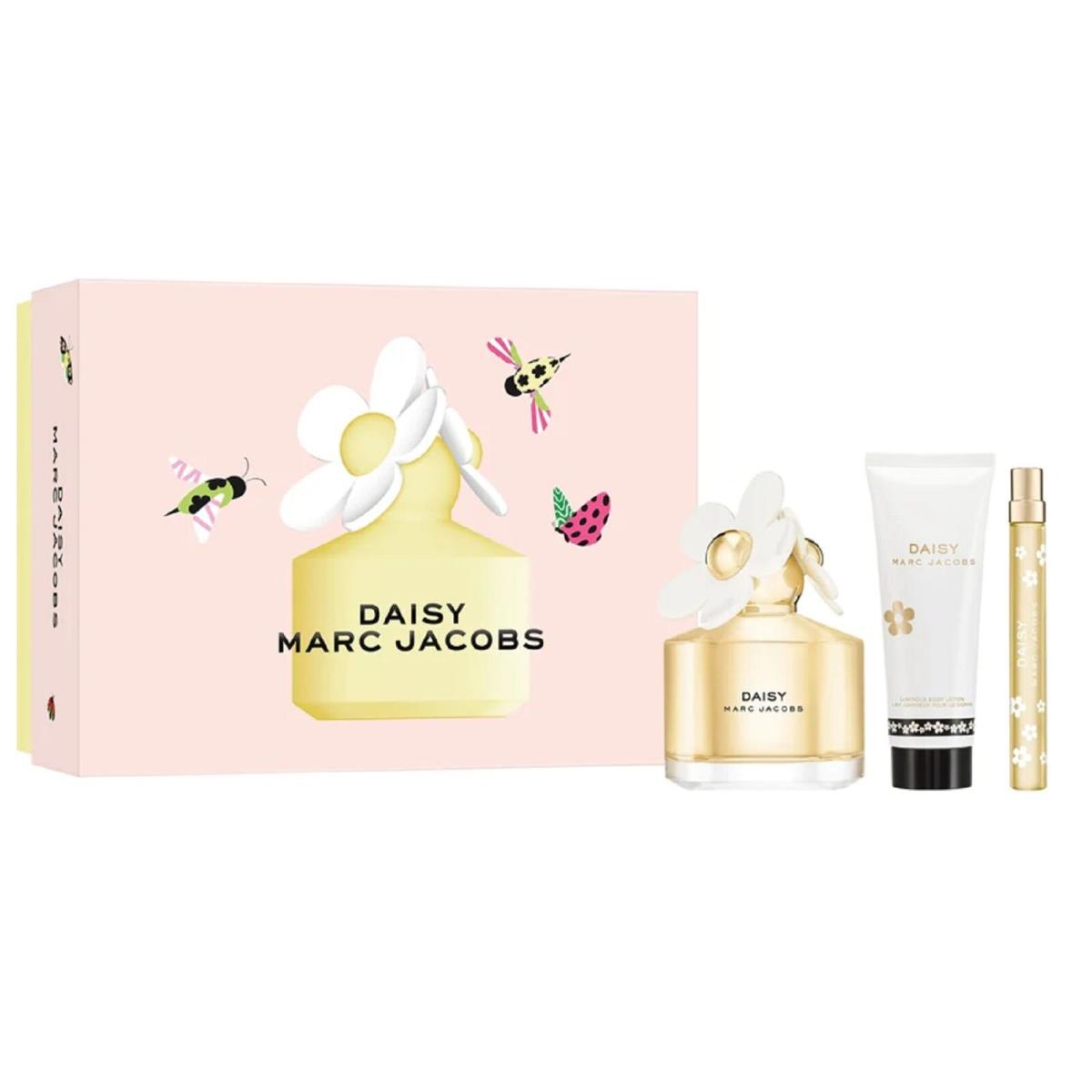 Marc Jacobs Daisy Perfume Eau De Toilette 3pc Gift Set For Women