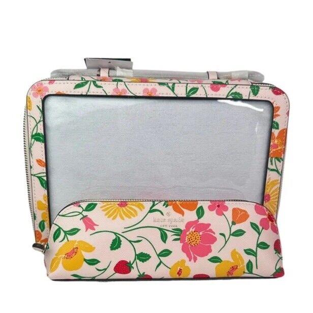 Kate Spade Madison Strawberry Garden Travel Cosmetic Set Makeup Bag