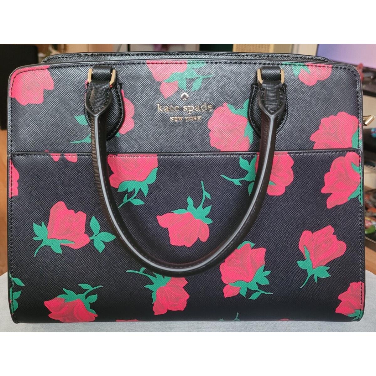 Kate Spade Madison Rose Toss Printed Medium Satchel