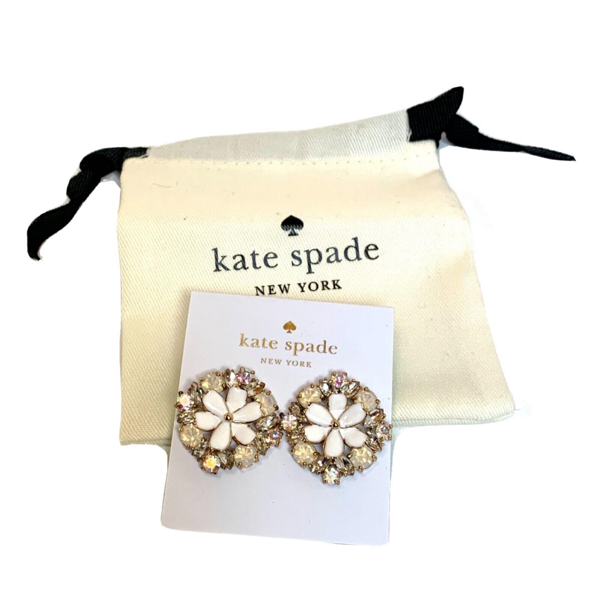 Kate Spade Studs Here Comes Sun White Multi Color Statement Studs New