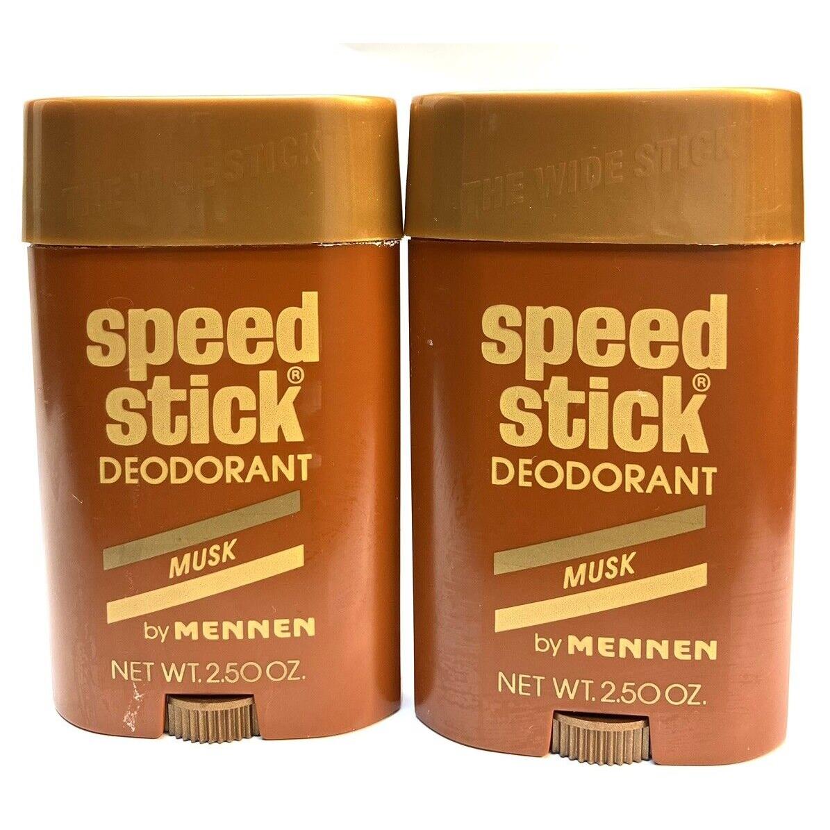 2 Speed Stick Musk Deodorant 2.5oz Solid Mennen