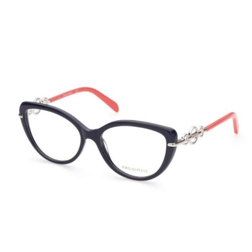 Emilio Pucci EP-5162 090 Dark Blue Orange Eyeglasses 56/16/140