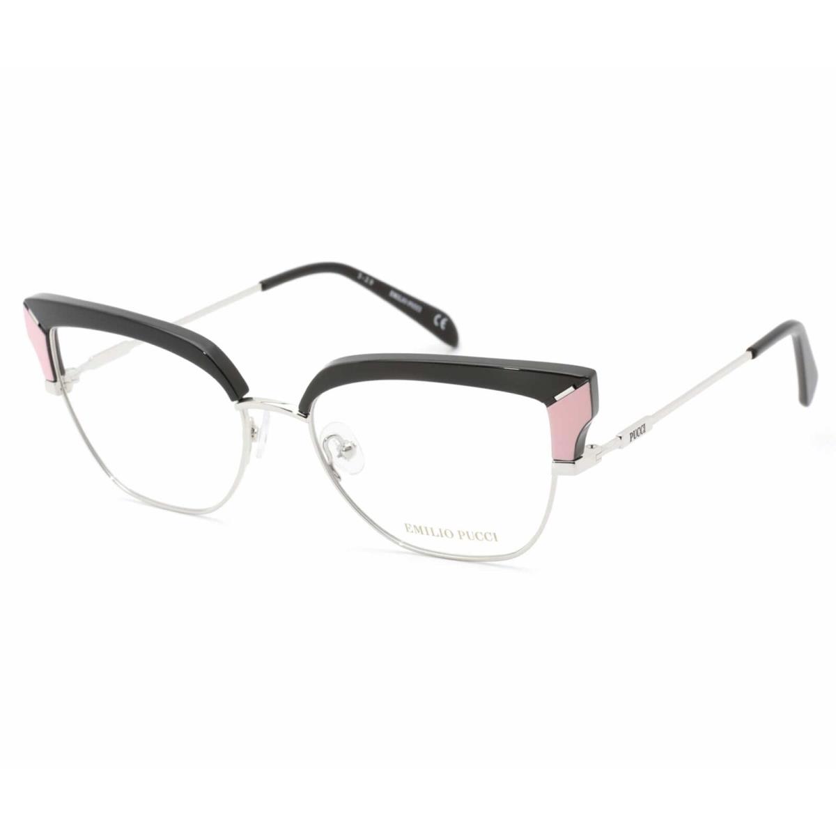 Emilio Pucci EP-5147 005 Black Silver Eyeglasses 55/17/140