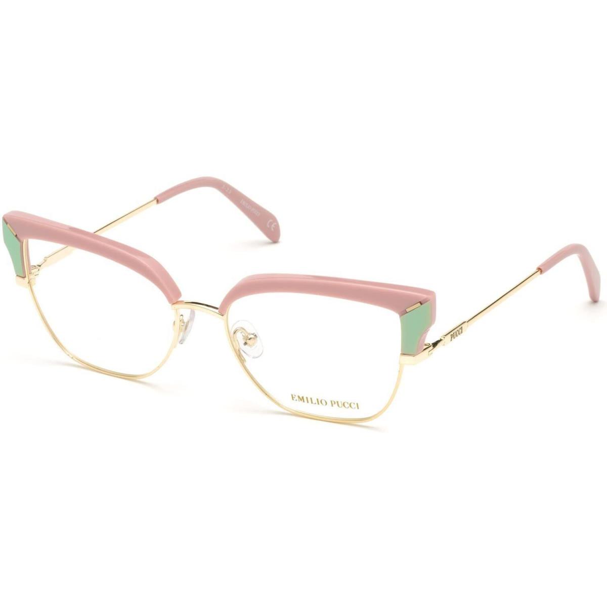 Emilio Pucci EP-5147 074 Pink Gold Eyeglasses 55/17/140