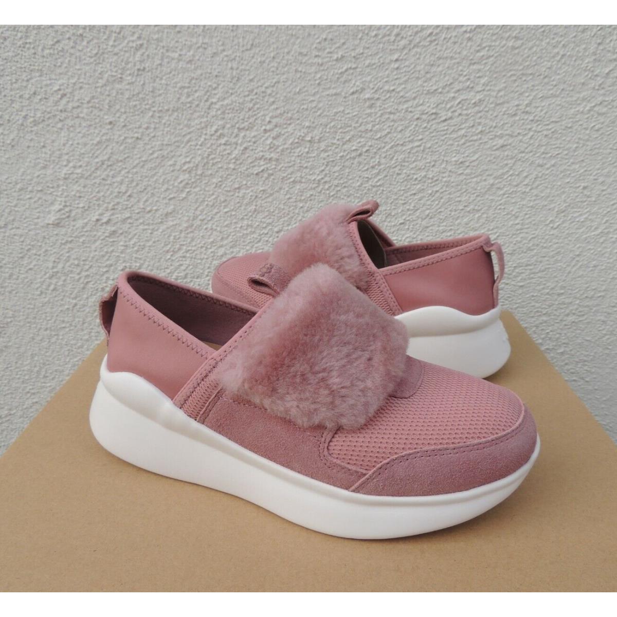 Ugg Pink Dawn Pico Neoprene Sheepskin Fashion Sneakers Women US 9.5/ 40.5