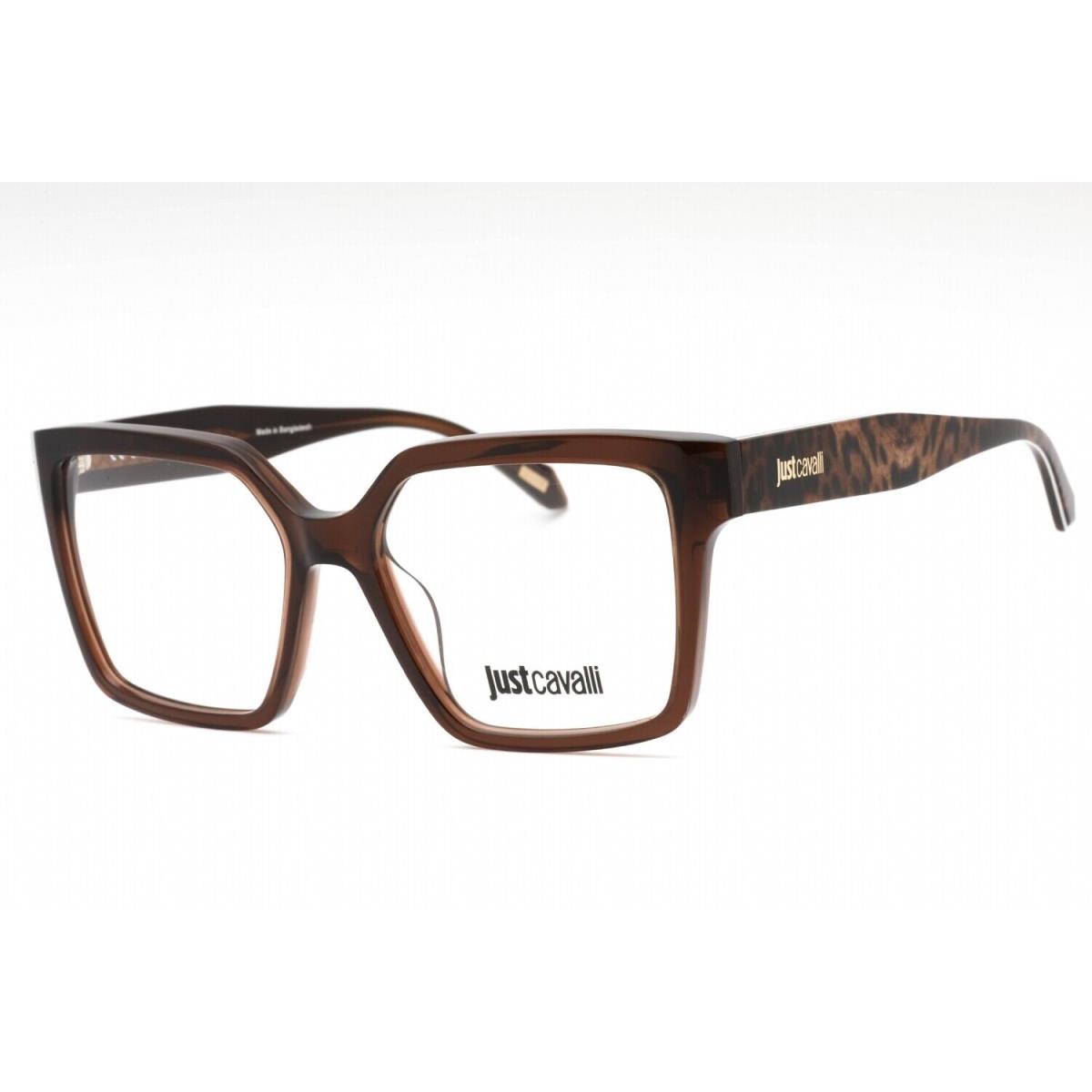 Just Cavalli VJC006-AAK-53 Eyeglasses Size 53mm 16mm 140mm Brown Men