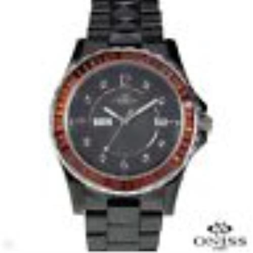 Oniss Ladies Ceramic Multicolor Crystals Quartz Watch Model on620-lb/rd
