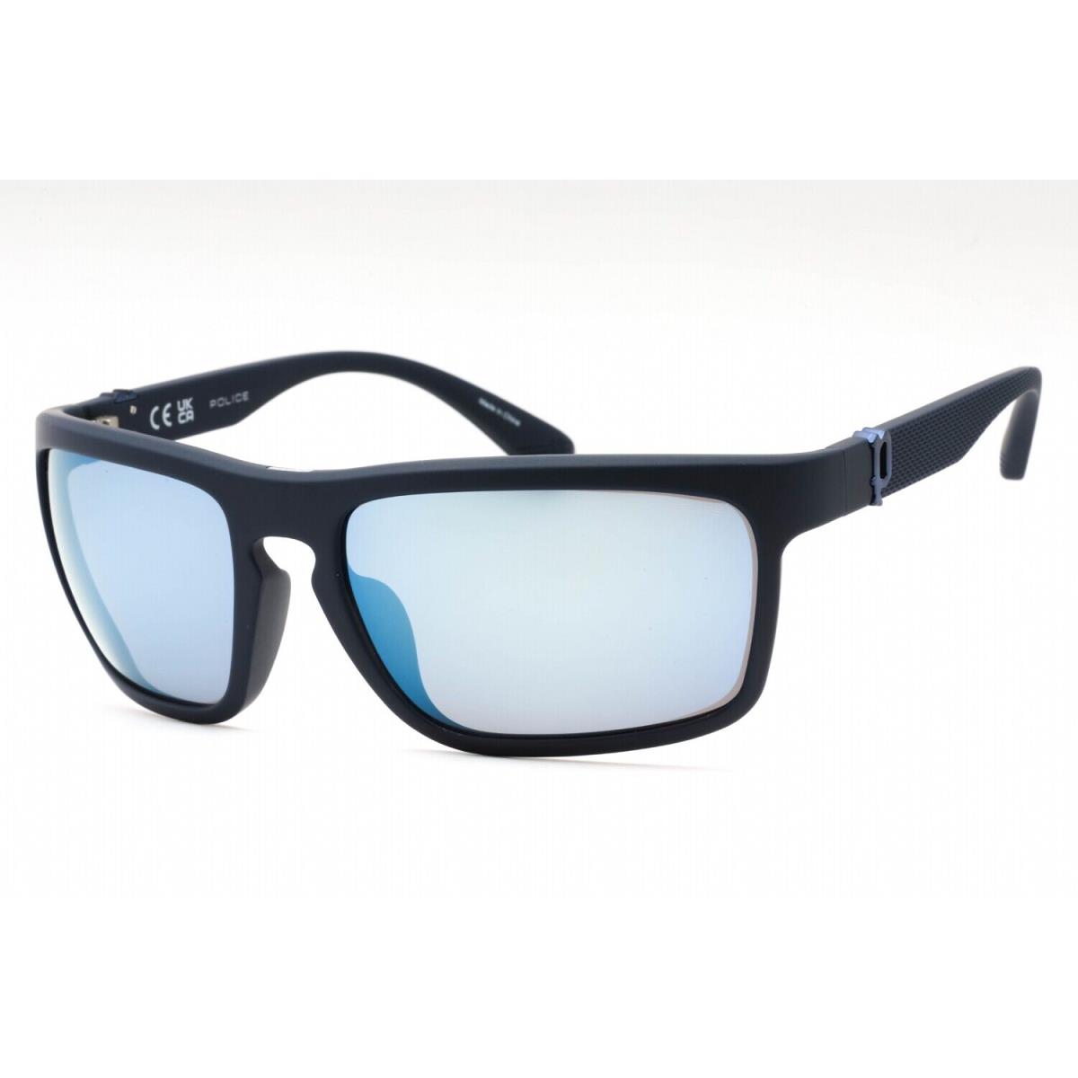 Police SPLF63-6QS-63 Sunglasses Size 63mm 130mm 18mm Blue Men