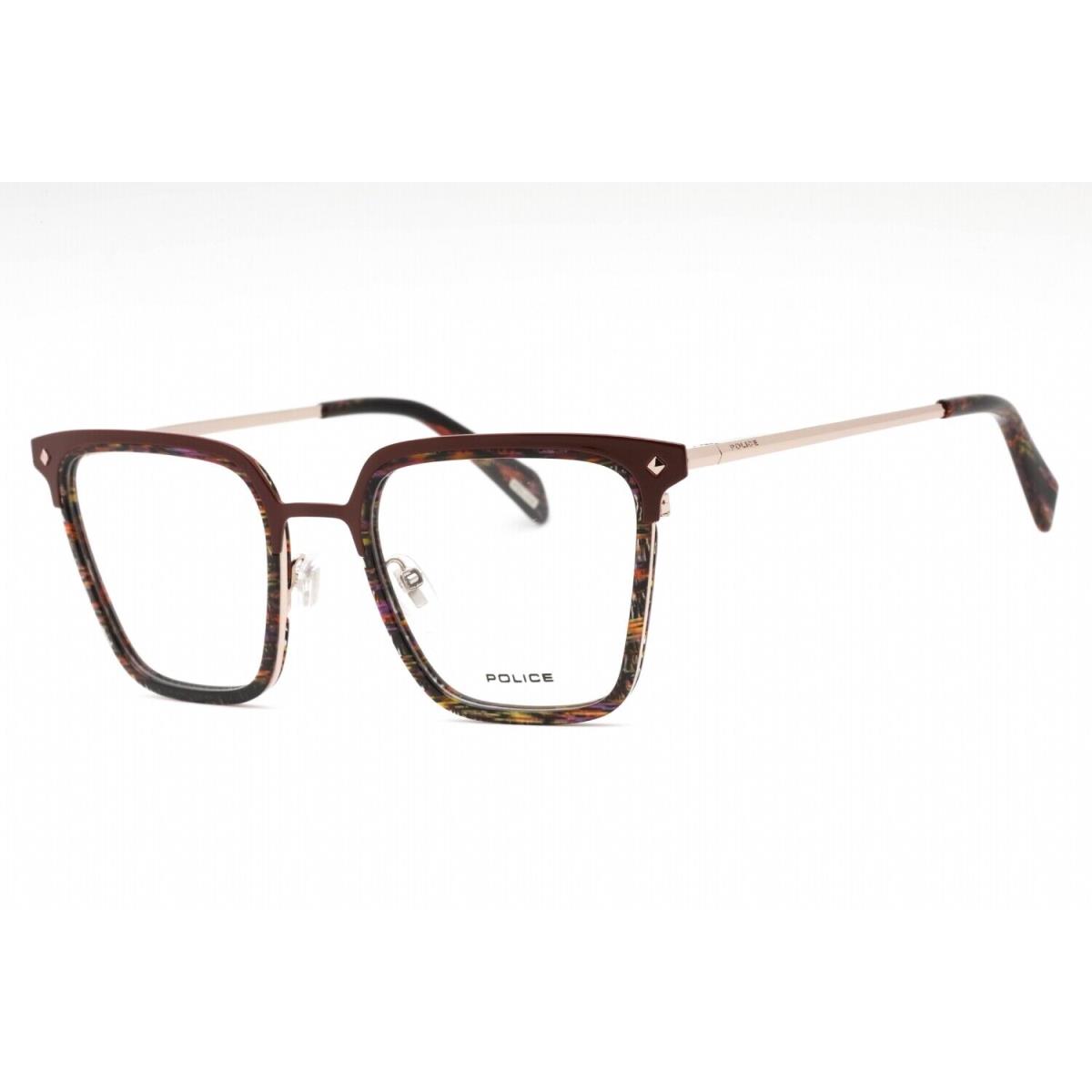 Police VPLG25-K99-51 Eyeglasses Size 51mm 20mm 135mm Brown Men