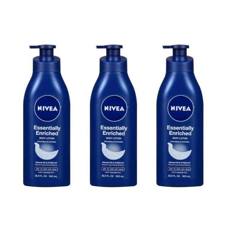 BL Nivea Essentially Enriched 16.9 oz Body Lotion 42739 PK OF 3