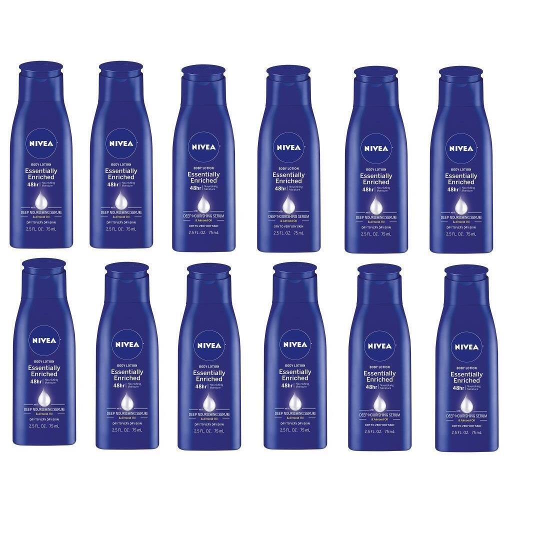 BL Nivea Body Lotion Essentially Enriched For Very Dry Skin 2.5oz 12 Pieces