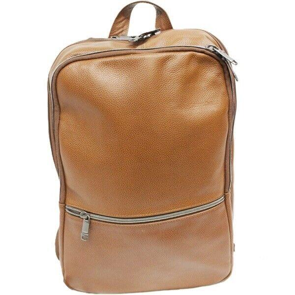 Samsonite Classic Leather Slim Backpack Cognac