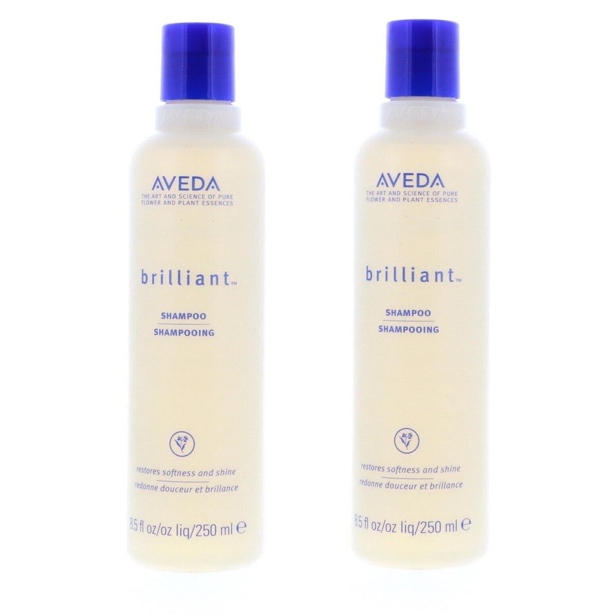 Aveda Brilliant Shampoo 8.5 oz Pack of 2