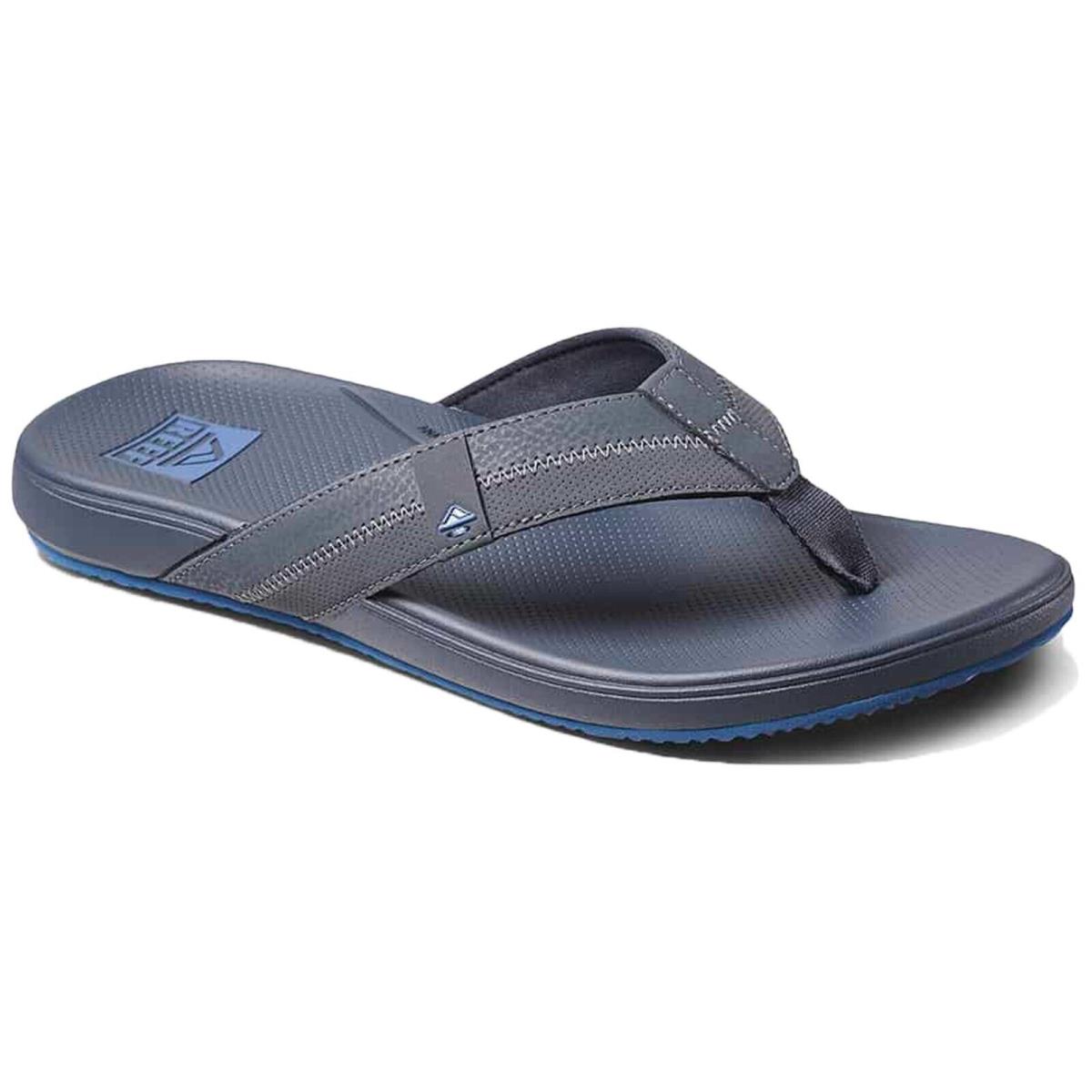 Reef CJ3749 Men`s Cushion Phantom 2.0 Grey/blue Lightweight Flip Flop Sandal