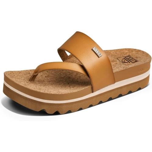 Reef Cushion Sol Hi Women`s Platform Fashion Sandal Ultra Soft Natural