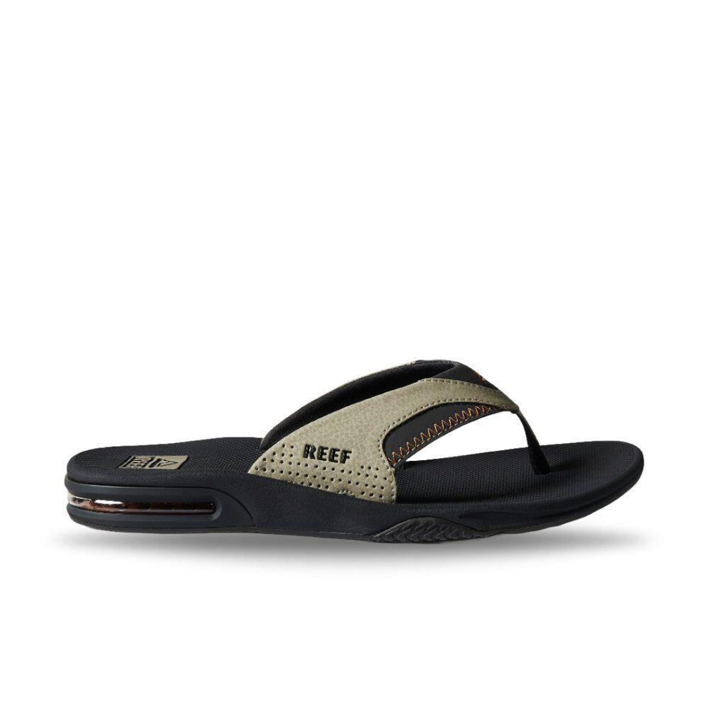 Reef Men`s Fanning Flip Flop Sandal - Olive/sudan - Olive/Sudan