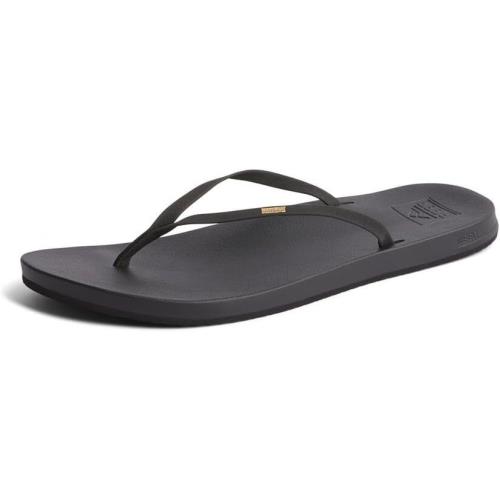 Reef Cushion Slim Women`s Flip Flop Super Lightweight Ultra Soft Black