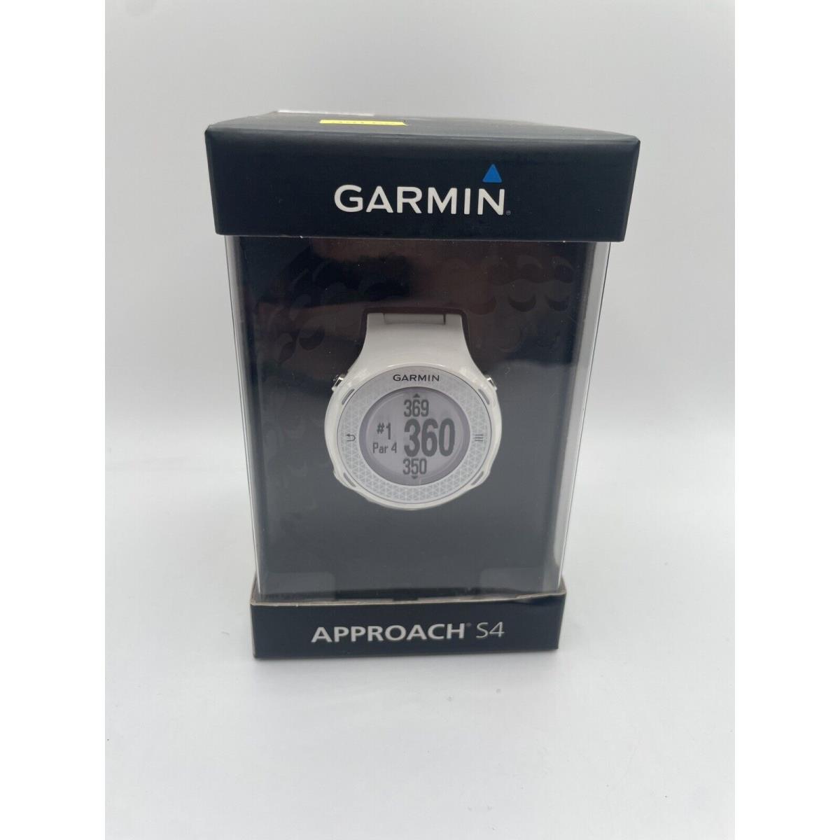 Garmin S4 Approach Gps Golf Watch W/ Charger White