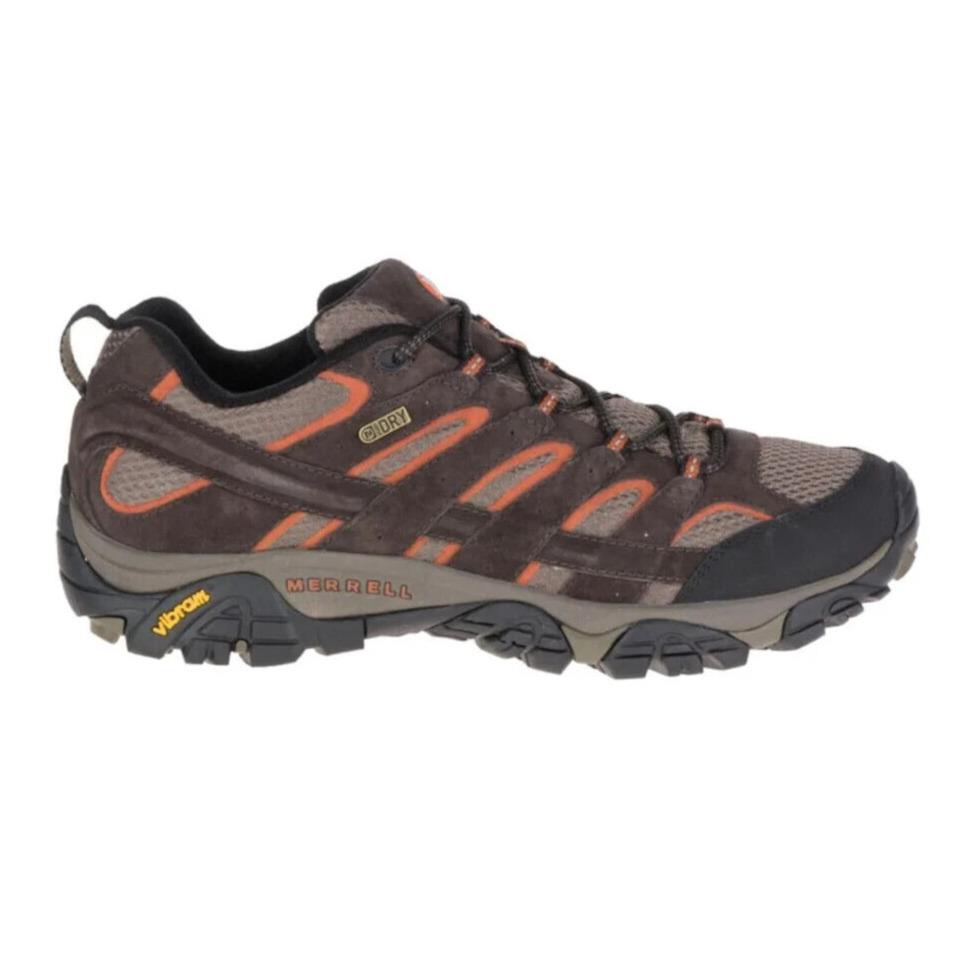 Merrell Men`s Moab 2 Espresso Brown Waterproof Hiking Shoes J06027 - Size 7