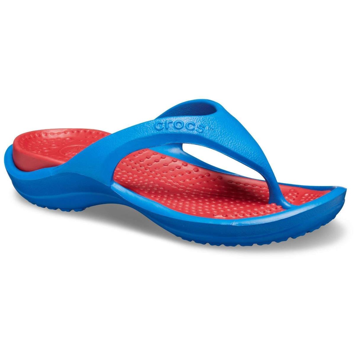 Crocs Unisex Men`s and Women`s Athens Flip Flops Adult Sandals Navy/cerulean