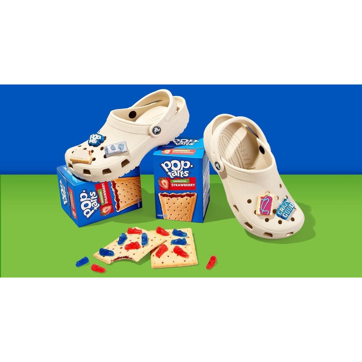 Pop-tarts x Crocs Limited Edition Croc-tarts Mens Size 10 - In Hand - White