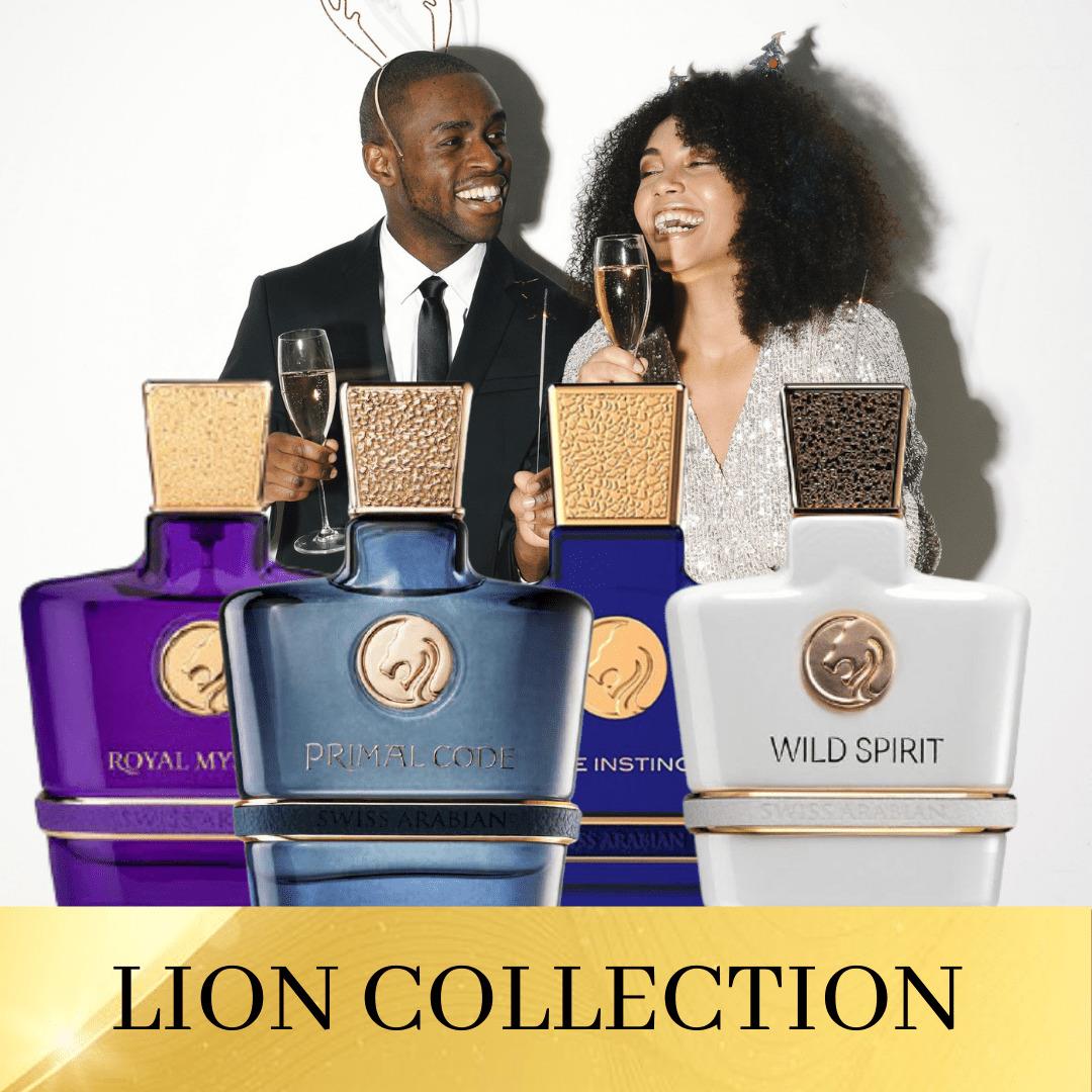 Swiss Arabian Lion 4PC Edp 100ml Unisex-primal Code Wild Spirit Royal Mystery Pure Instinct