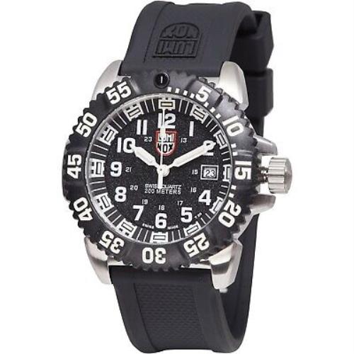 Luminox Navy Seal Colormark Steel Watch - XS.3151.NV Black/white - Black Face, Black Dial, Black Band
