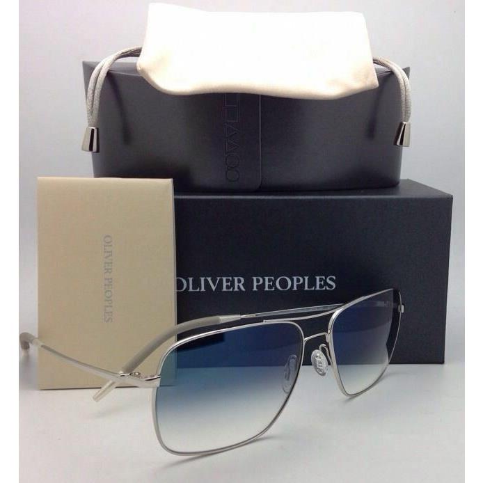 Oliver Peoples Photochromic Sunglasses Clifton OV1150S 5036/3F Silver W/blue