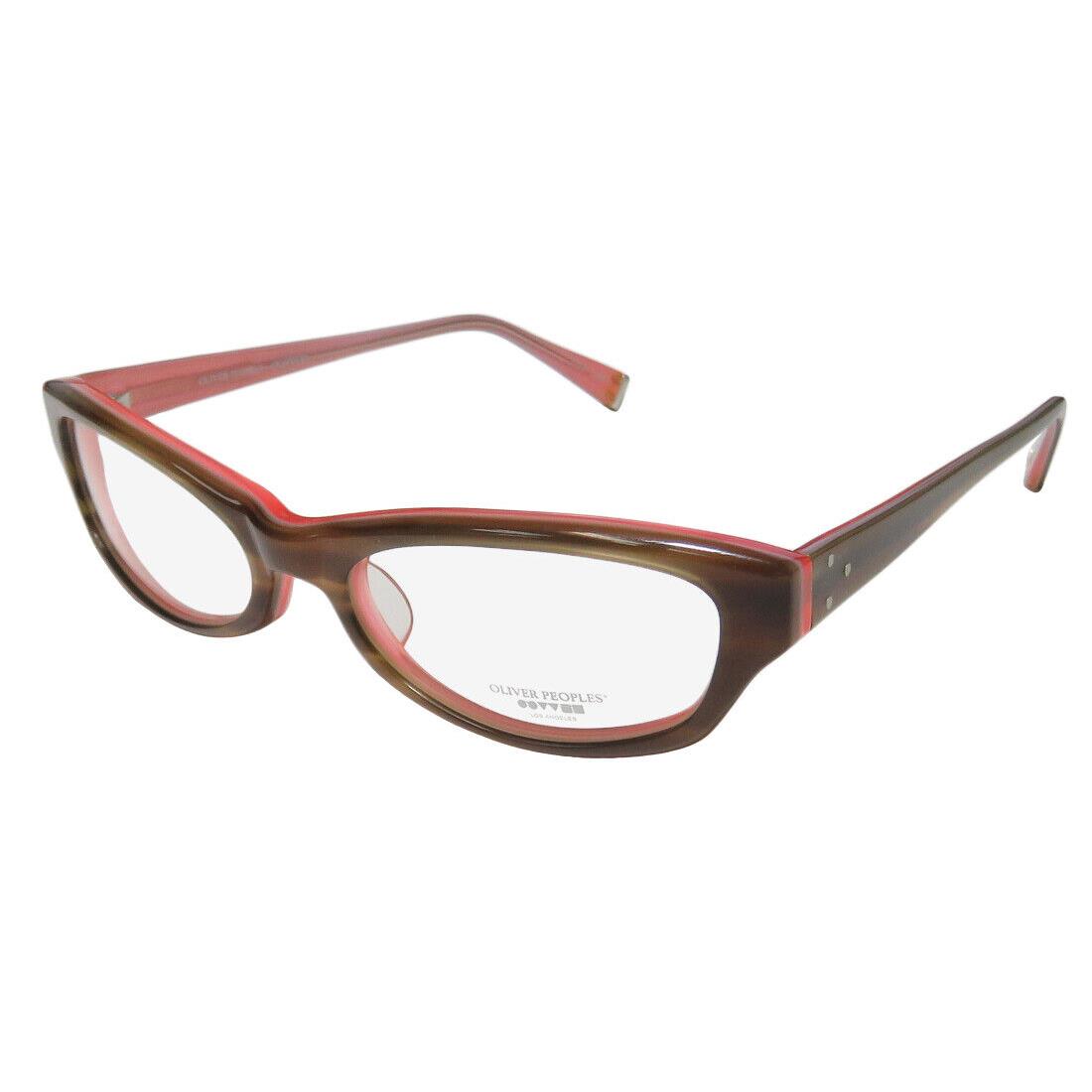 Oliver Peoples Monroe Glasses Full-rim 51-17-140 Japan Plastic Brown Cat Eye