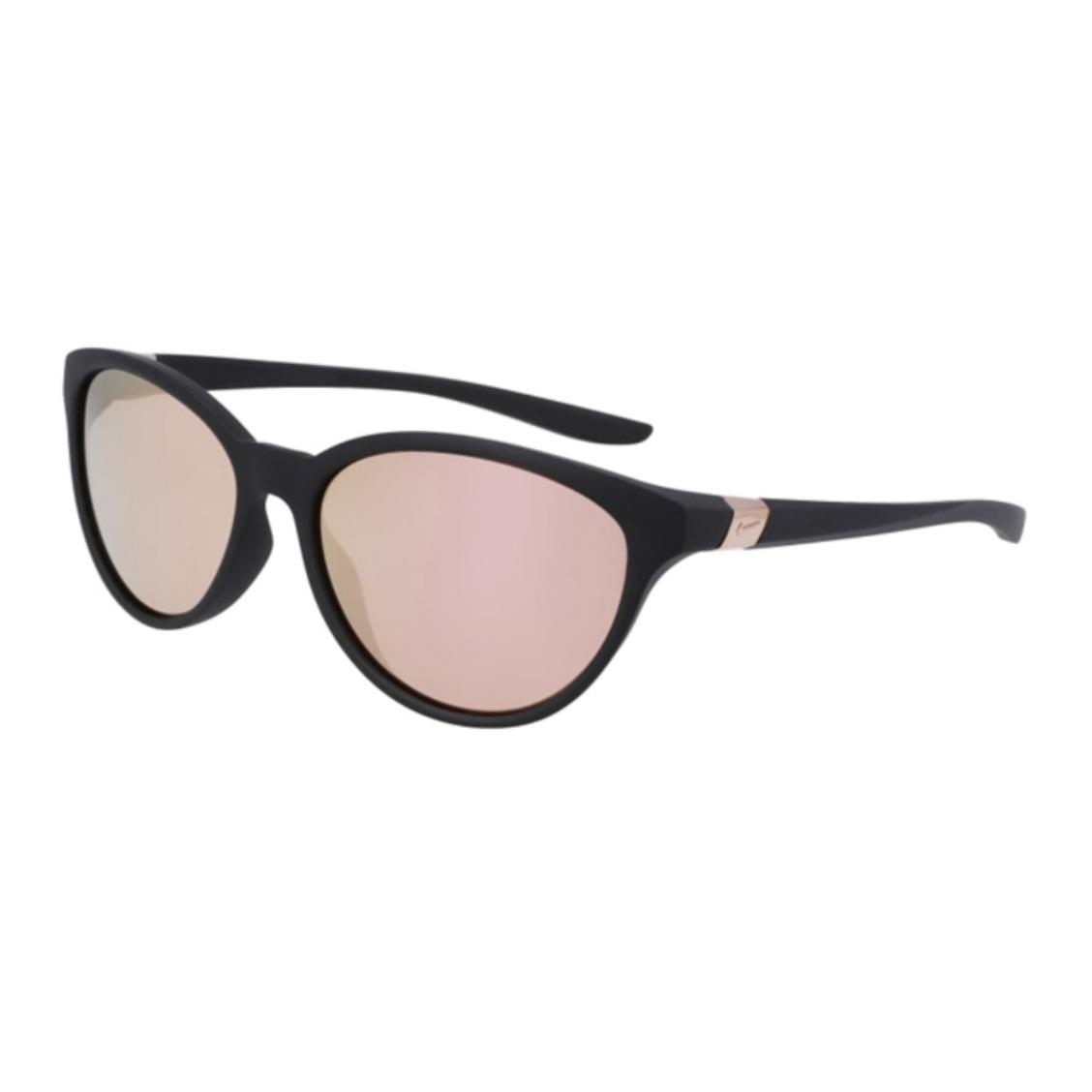 Nike Women`s City Persona Mirrored Round Sport Sunglasses Matte Black