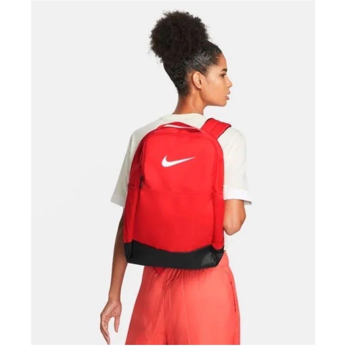 Nike Brasilia 9.5 Training Backpack Medium Red/black DH7709-657