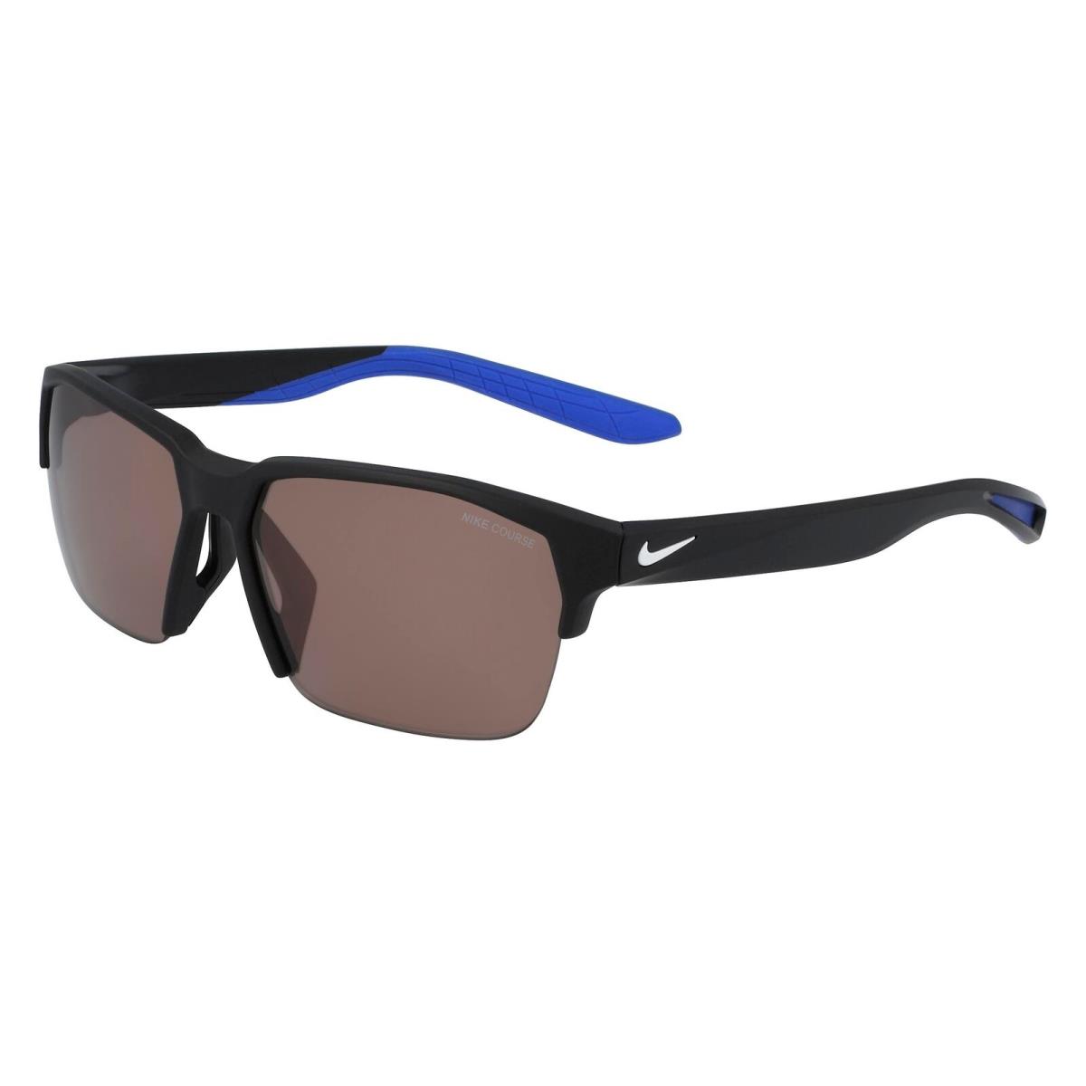 Nike Men`s Maverick Free Rectangular Sport Sunglasses Matte Black