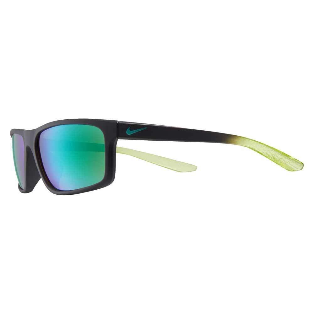 Nike Unisex Chronicle Mirrored Rectangular Sport Sunglasses Matte Gridiron