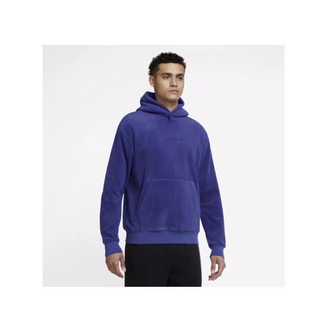 Nike Jordan Essential Winter Men Fleece Hoodie Light Concord DV1571 432 Large