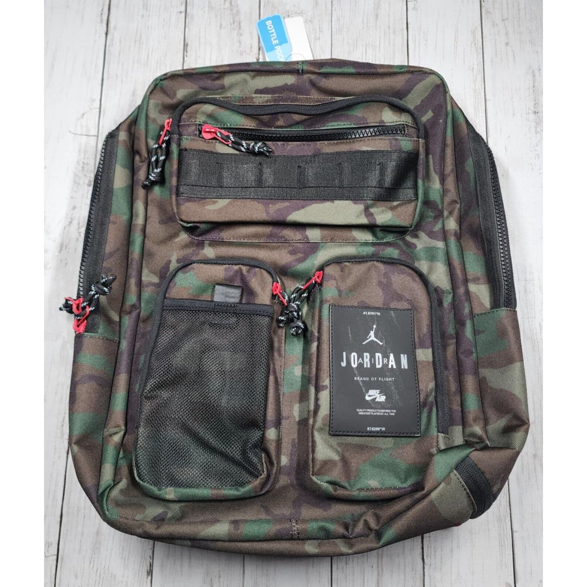 Nike Jordan Air Hesi Backpack Green Camo MA0838 650