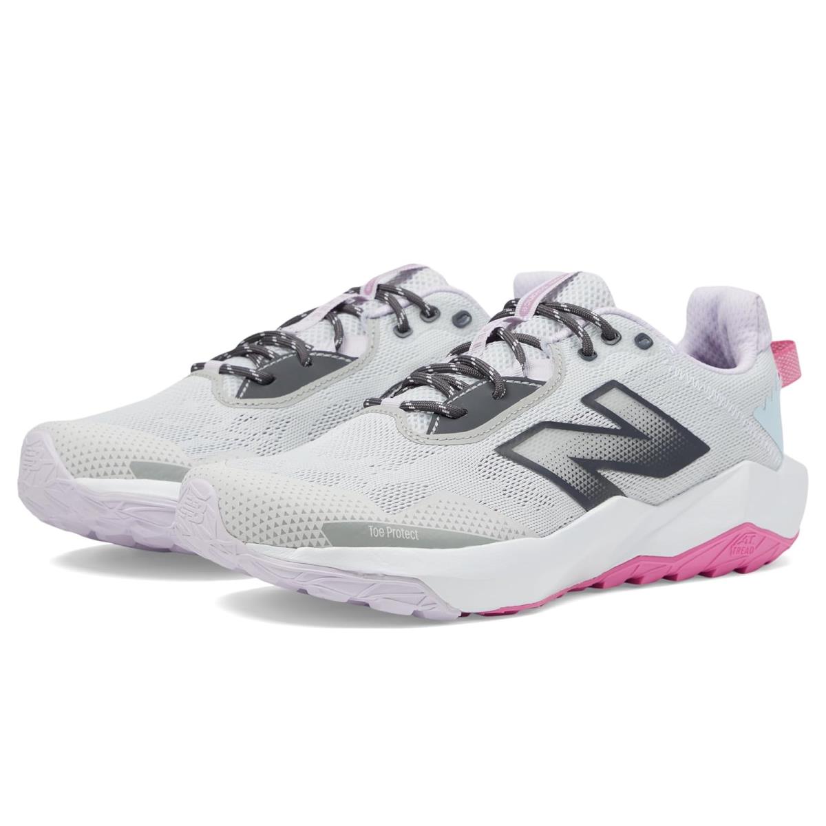 Children Unisex Shoes New Balance Kids Dynasoft Nitrel v6 Big Kid - Grey Matter/Real Pink