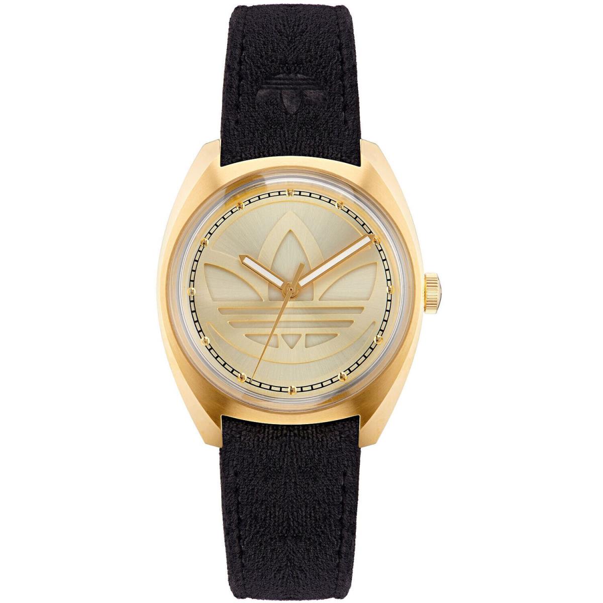 Adidas Men`s Originals Fashion Edition One Gold Dial Watch - AOFH22513