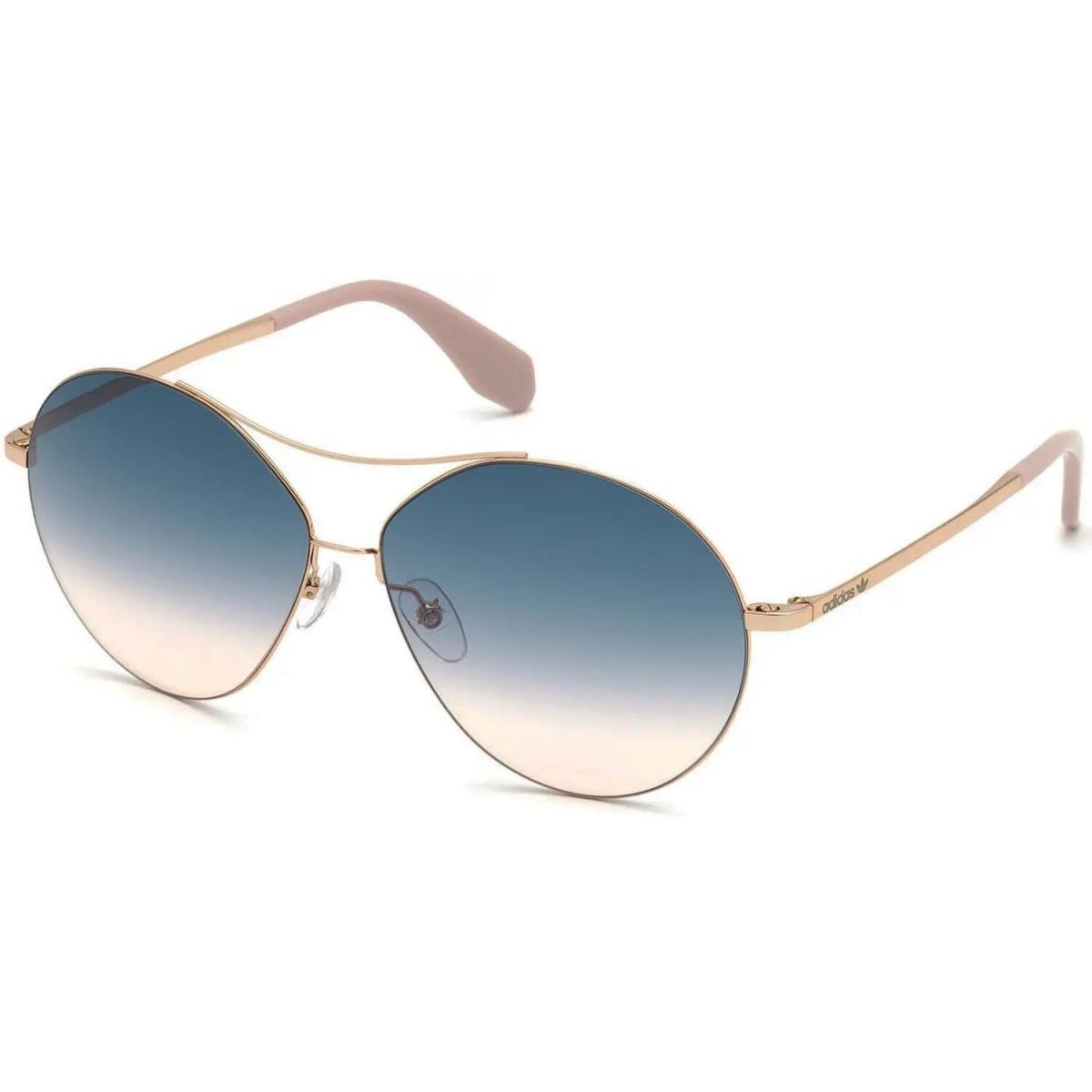 Adidas Originals OR0001-33W Women`s Metal Sunglasses Blue Pink Gradient Lens