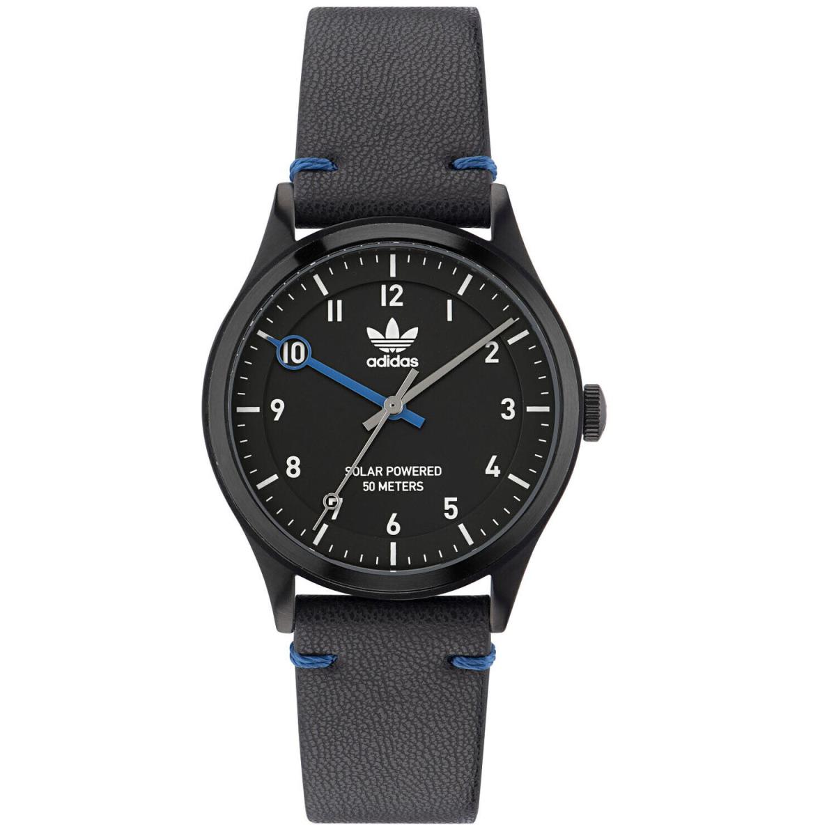 Adidas Men`s Originals Project One Solar Black Dial Watch - AOST23046