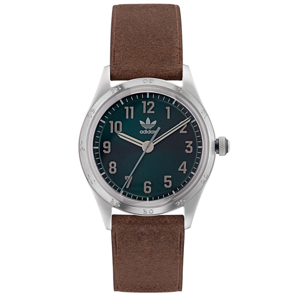 Adidas Men`s Originals Style Code Four Green Dial Watch - AOSY22527